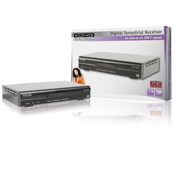 DVB-T FTA17NBL Free-to-air dvb-t tv ontvanger zwart